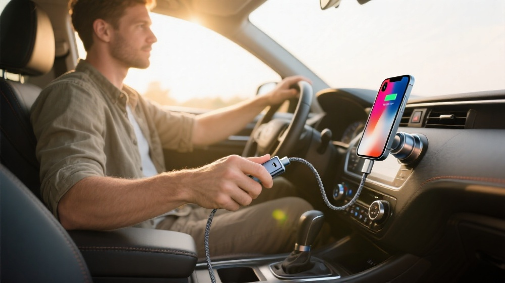 Magnetic Cable Safety in Car